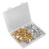 114pcs Dreadlocks Ring Alloy Exquisite Hair Braid Coil Cuffs Pendants Decoration for Wedding Party