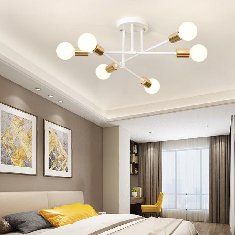 Modern Minimalist 6-Head Branch Chandelier