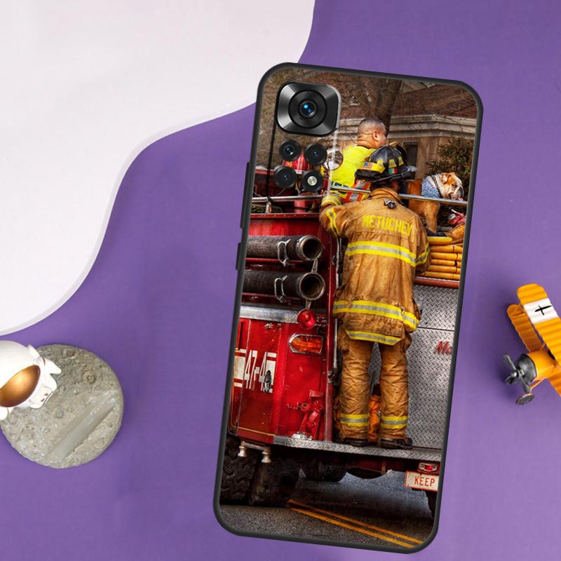 Firefighter Fire Fireman Case For Xiaomi Redmi Note 13 14 Pro 12 9 10 11 Pro 10S 11S 12S Redmi 14C 13C 10C 12C Cover