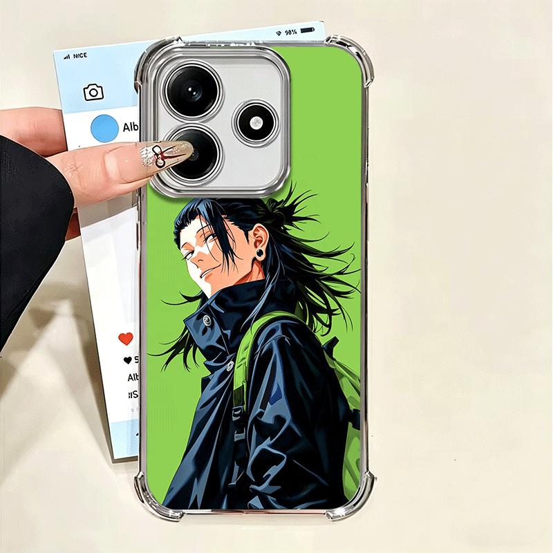 Anime Geto Suguru JUJUSU Plating Phone Case For Xiaomi Poco X5 X6 X7 X8 Pro Max F8 Ultra F7 M8 M7 M5S Redmi 15C 15 14C 13C 13 X3