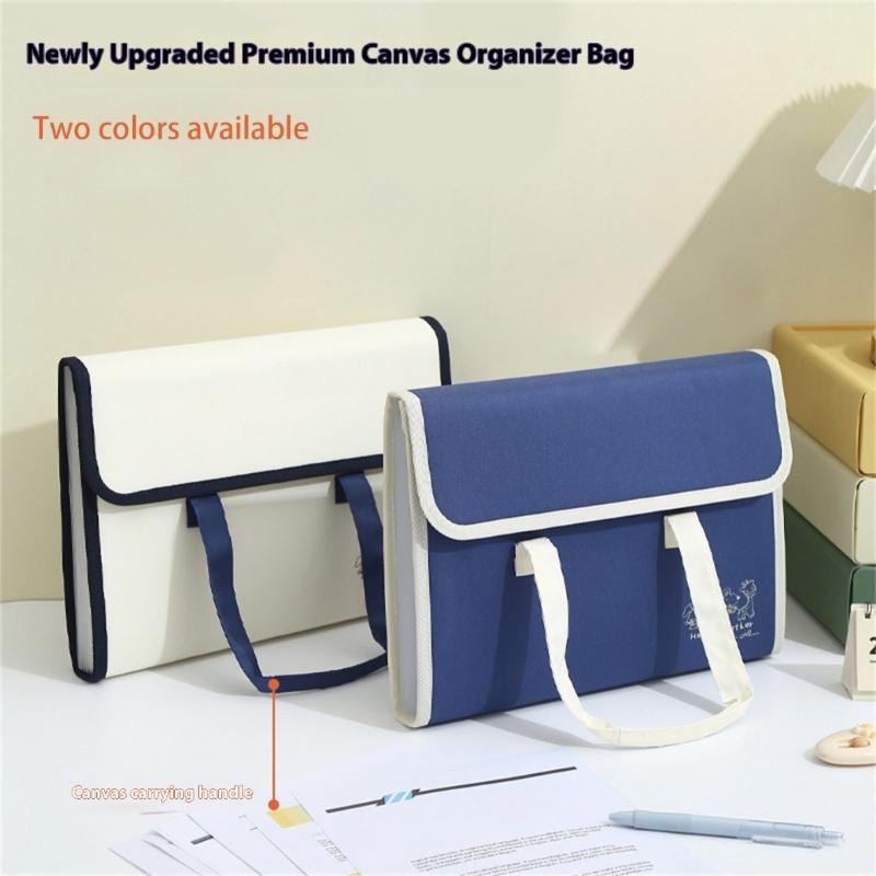 Folder Organowy A4 Folder na Dokumenty z Etykietami Folder Plikowy Organizery na Dokumenty Torba do Przechowywania Dokumentów dla Ucznia