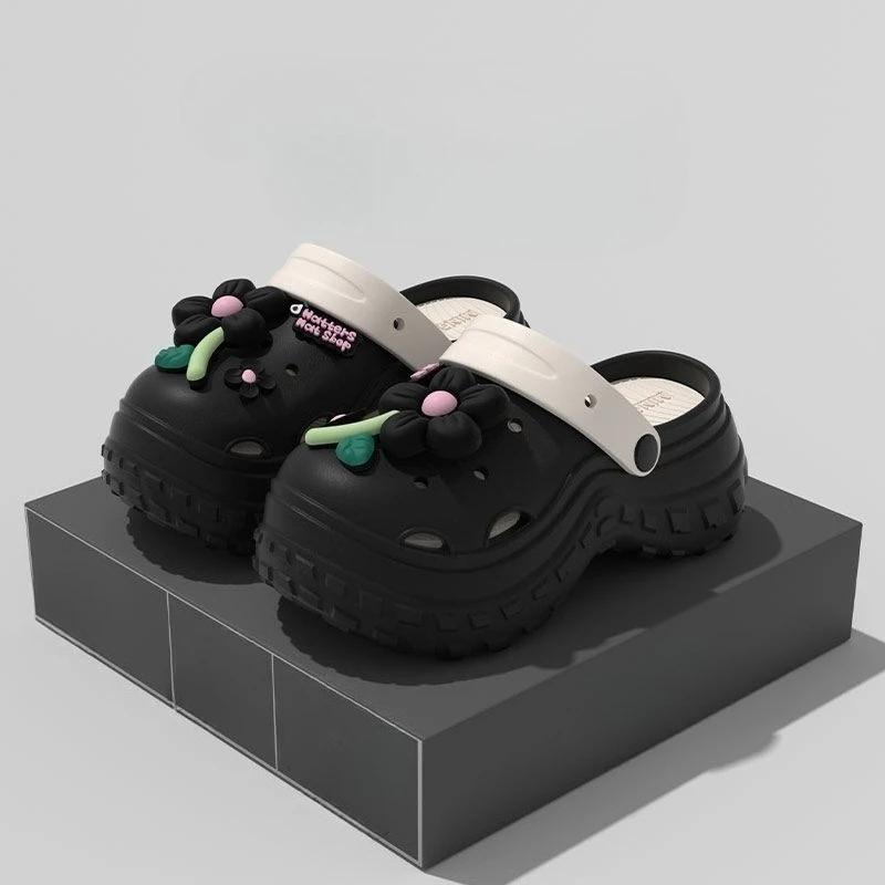 Fashion Slides Height Outside Sandals Korea Style Woman Slippers Non Slip Clappers Summer Footwear Top Designs New 39 Shoes for Women