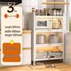 Flip-Top Dustproof Oven Storage Cabinet