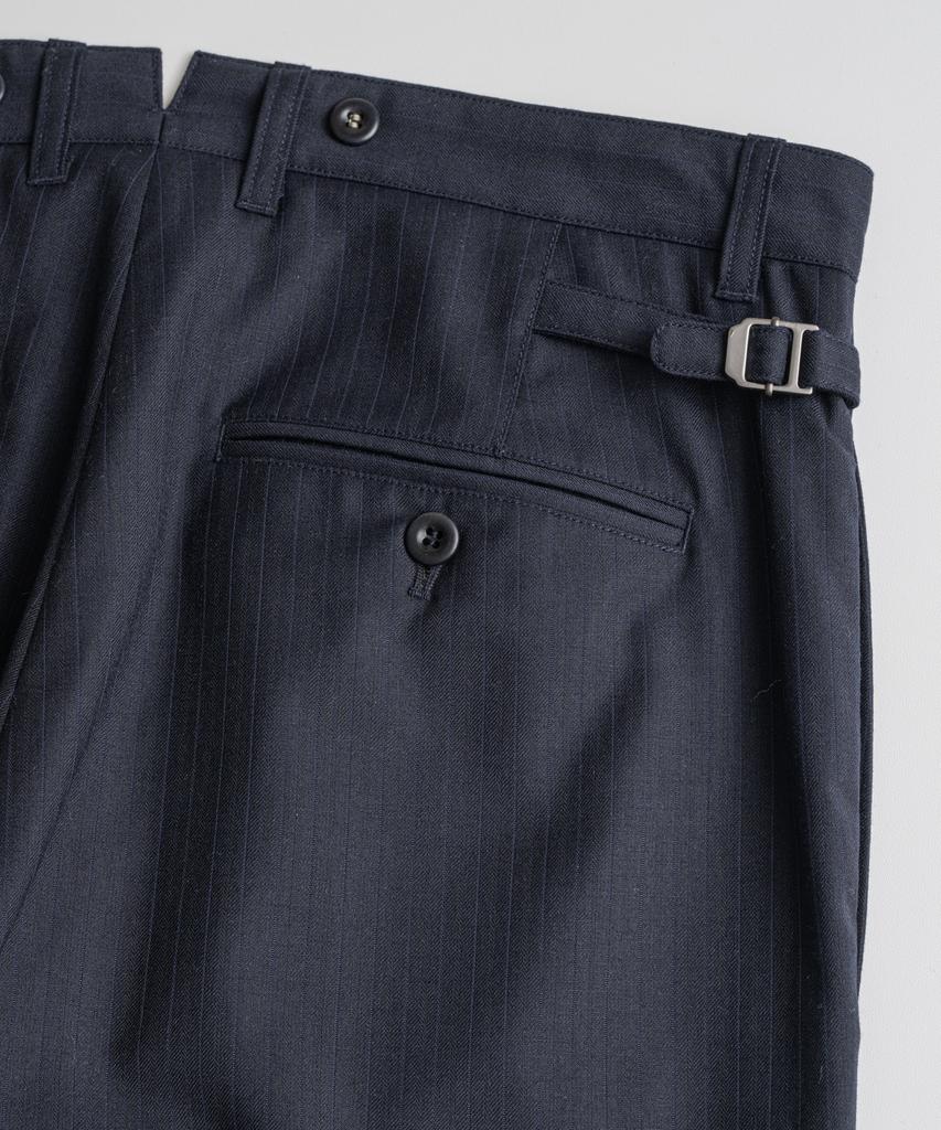 Bihebieo Summer Wool Classic Trousers D.Navy