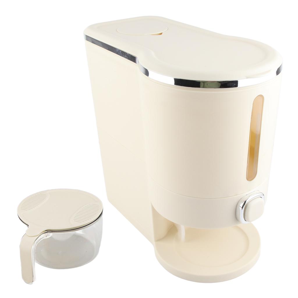 Boîtes à Riz Pression Blanc Crème Anti-Insectes Anti-Humidité Seau de Stockage pour Riz Usage Domestique Seau de Stockage pour Riz