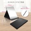 ICHIFUJI Stand Tabletop Stand Makeup Adjustable Foldable Mirror, Mirror, Mirror, Mirror, Angle, (LL, Greige)