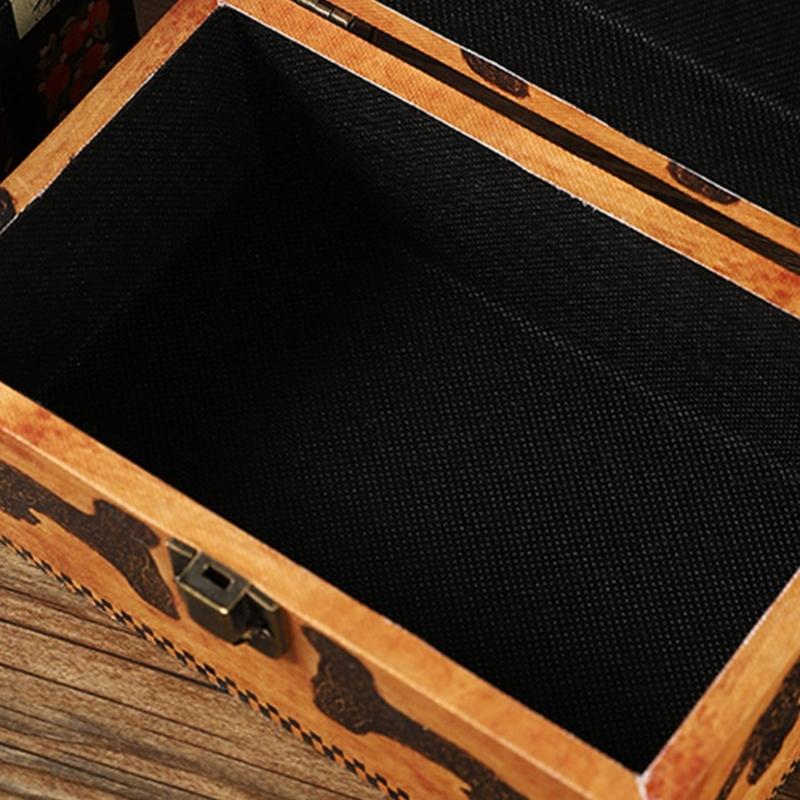 Rust Resistant Wood Jewelry Case Multifunctional Jewelry Box Wood Texture Suitable for Travel and Home Displaying