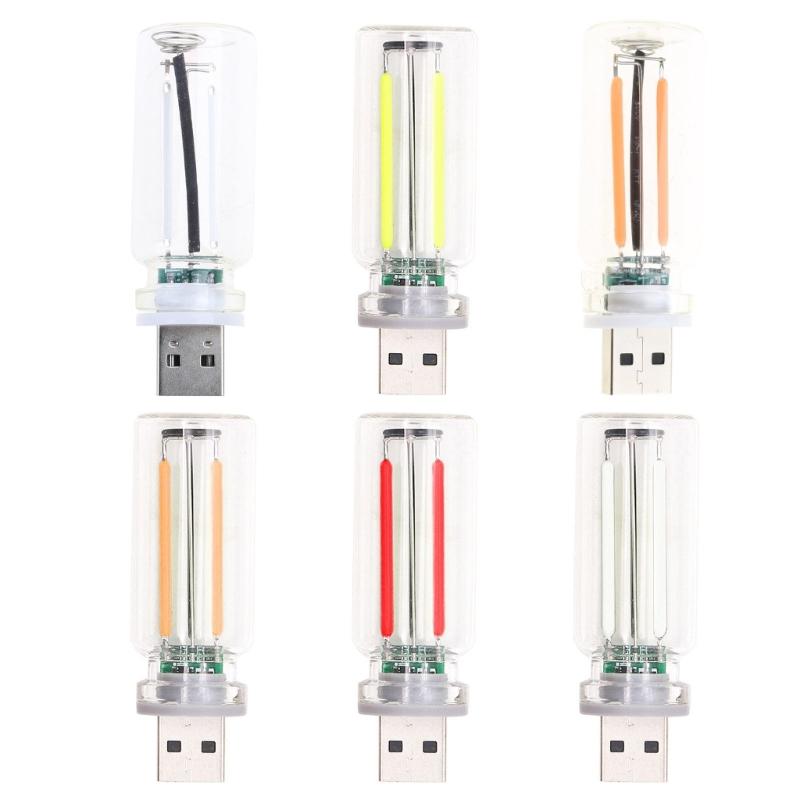 Mini LED Bulb Lamp for Car Bedroom USB Car Night Light Atmosphere Light LED Lighting Retro Inspired Auto Mood Lamps