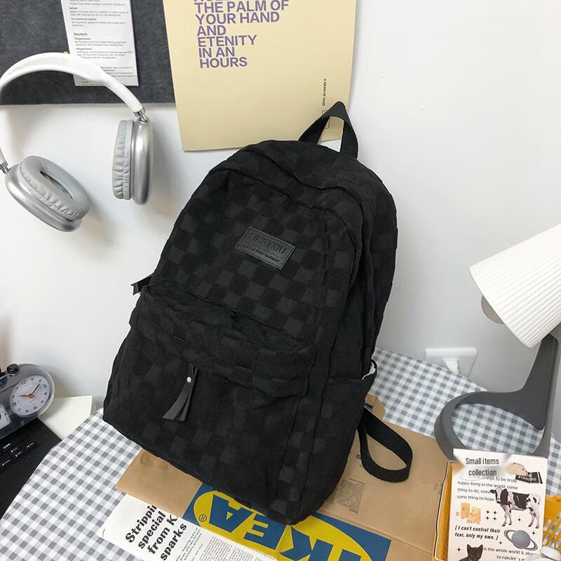 Miflame Women s Plaid Casual Backpack One Size
