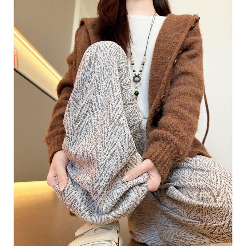 Wide Leg Pants Women's New Autumn High Waist Drape Loose Casual Lazy Small Straight Pants