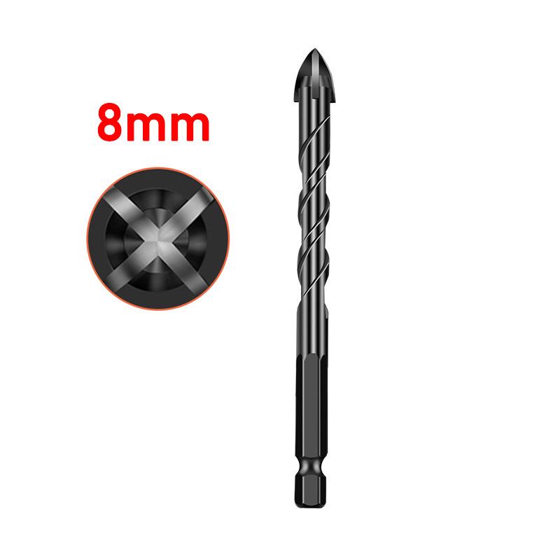 Hex Shank Ceramic Glass Drill Bit with Spiral Flute for Cement & Wood