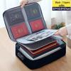 Large Capacity Multifunctional Lockable Document Bag for Family and Passport Storage