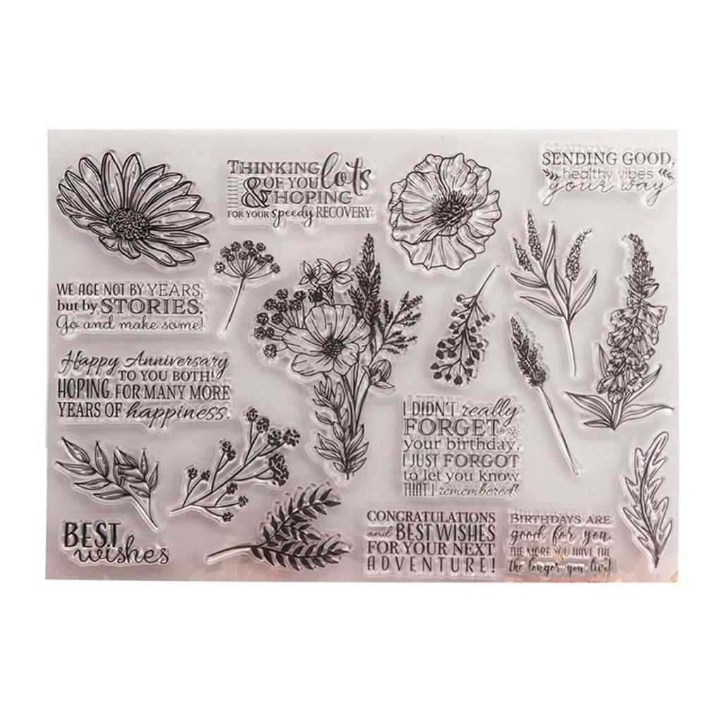 Background Silicone Stamps for Card Making, Embossing, Scrapbooking Embellishments, Clear Stamping Tool