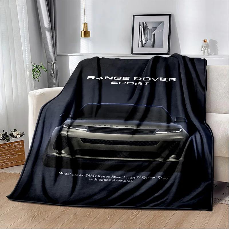 Luxurious HD Fashion Trend Sports Car L-LAND ROVER Logo Blanket - Perfect for Children as Gift Sofa Bed Office Hotel Decor