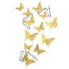 Pack of 12 3D Hollow Paper Wall Sticker Household Living Room Art Craft Decoration Decals Holiday Party Decor Gifts