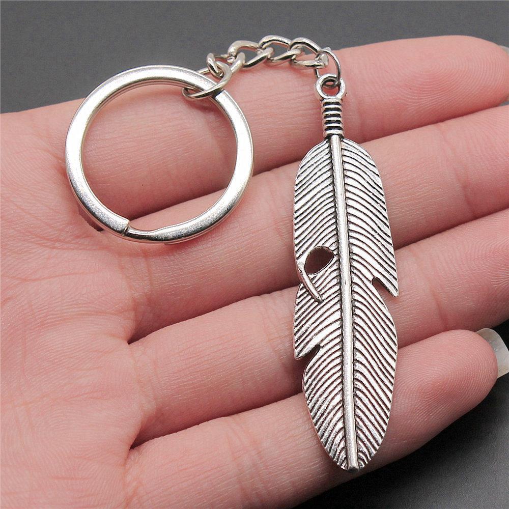 Angel Wings Feathers Heavenly Keychain for Girls Hot Sale Streetwear Bridesmaid Gift Retro Phone Charm