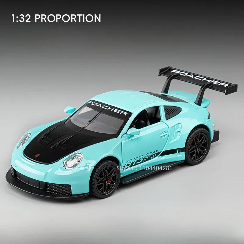 1:32 911 GT3RS Panamera Alloy Miniature Model Toys Diecast Doors Opened Pull Back Rubber Tires Vehices for Friend Birthday Gifts