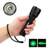 LED Flashlight C8 White/Green/Red Hunting Led Torch for Night Riding Camping Hiking Hunting 1-Mode Flashlight Use