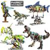 Mechanisches Tier Bausteine Papagei Adler Wal Käfer Modell Steine Mit Licht Desktop Ausstellung Sammlung Kinderspielzeug Geschenke