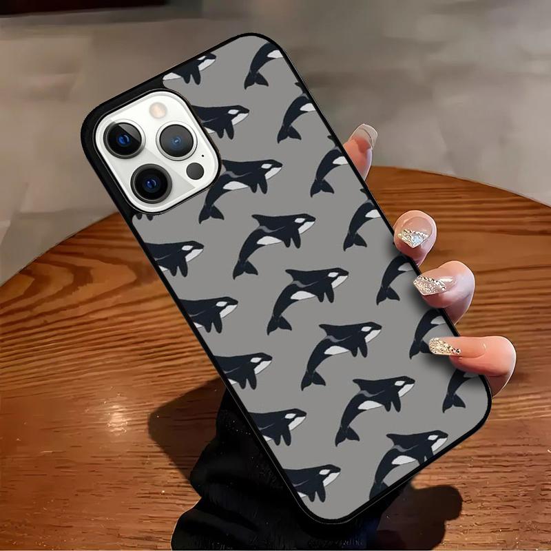 Orcas Killerwale Handyhülle Für iPhone 17 Air 16 15 14 13 12 11 Pro Max Max Plus Bumper Hülle Cover