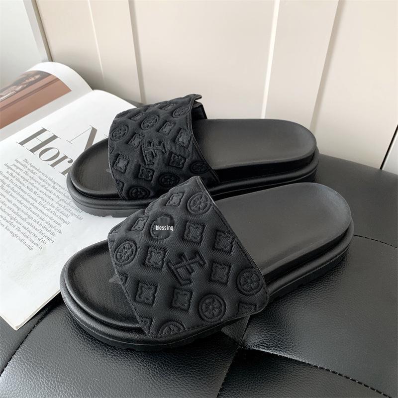 Women's 2024 Summer Velcro Platform Sandals: Thick-Soled, Soft, Non-Slip, All-Match Outdoor Niche Style