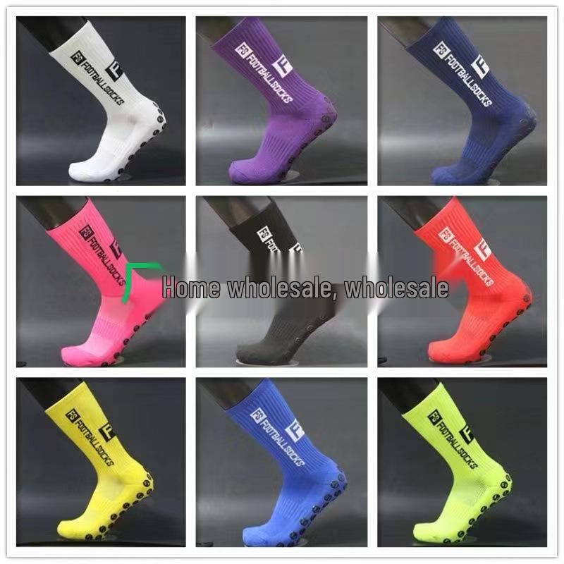 

FS Нескользящие силиконовые футбольные носки: Унисекс полотенце-грип для тренировок и регби One Size красный