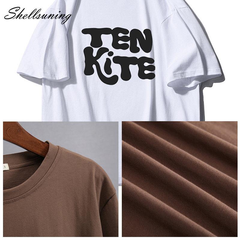 Shellsuning модные футболки с рисунком из 100% хлопка женские летние футболки с короткими — фото 18