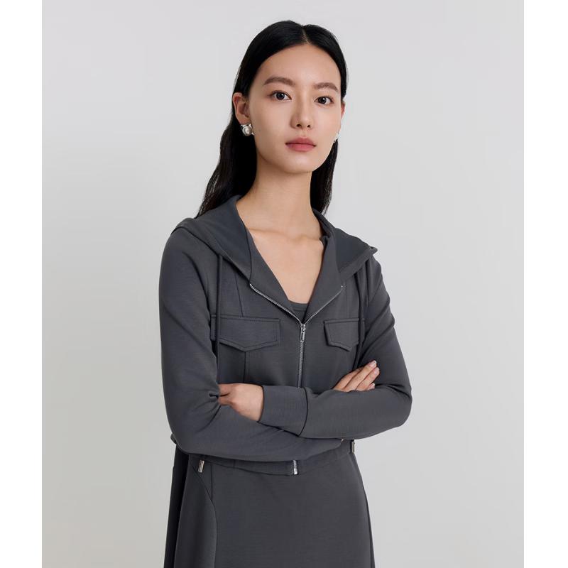 Gejin Casual Long-Sleeve Short Jacket M