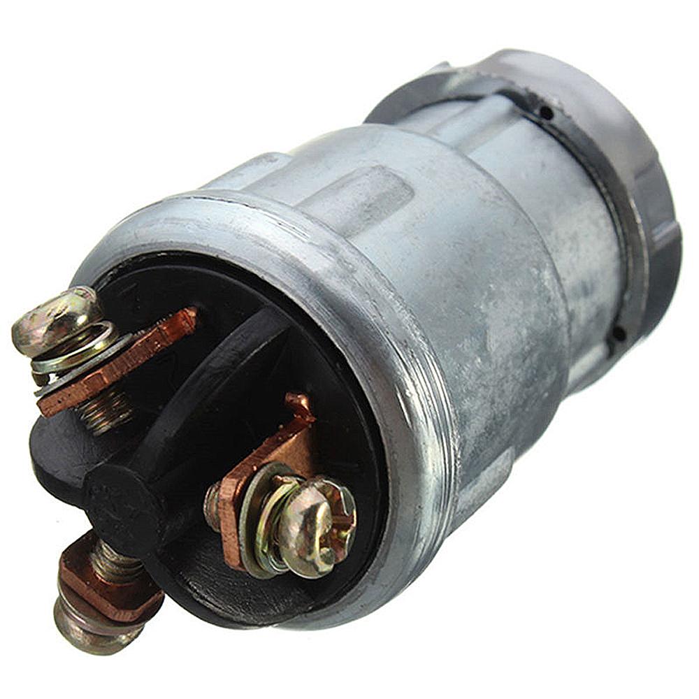 12V Car Ignition Cylinder Switch Lock + 2 Keys 3 Position Universal For 24mm Hole Car Truck Trailer SUV Pickup RV Camper 10A Switches4