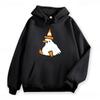 Trumpet Goose Print Loose Hoodie Cute Sportswear Retro Duck Hip-hop Streetwear Harajuku Women's Sweatshirt Fashionable Hoodie