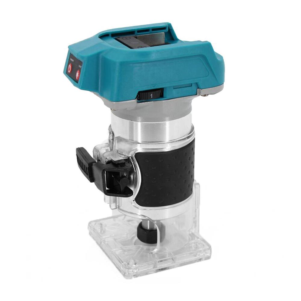 Woodworking Electric Trimmer Brushless Trimming Machine Wood Router Milling Engraving Slotting Machine For Makita18V Battery pin