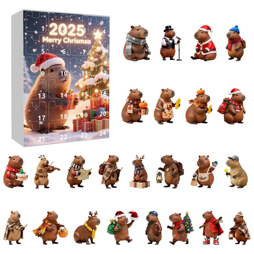 2D Advent Calendar 24 Days Countdown Calendar With Musical Character Collectibles, Advent Calendar