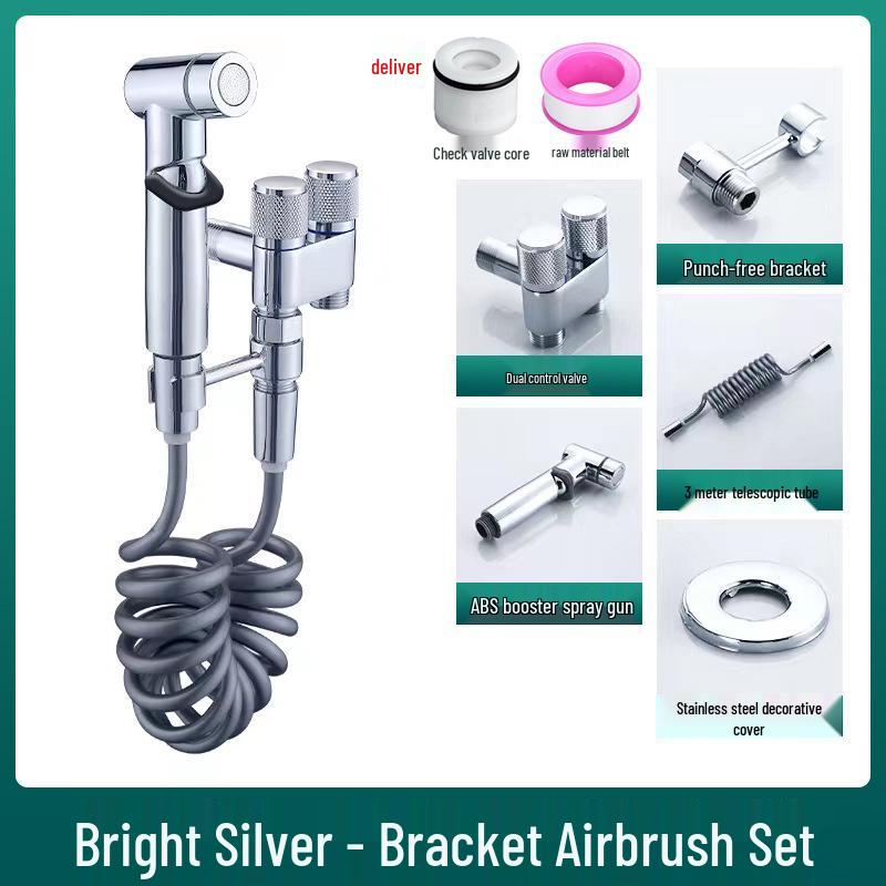 All-Copper Bidet Set with Pressurized Spray Gun for Bathroom