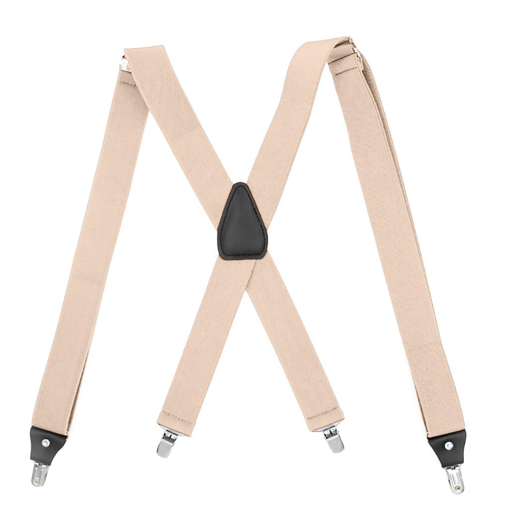 

(Лолили) Мужские подтяжки X-Back шириной 3,5 см Регулируемые твердые подтяжки с прямым зажимом