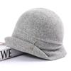 100% Australian wool stacking hat autumn and winter warm bucket hat Yang Chaoyue cold hat big head circumference shows small face