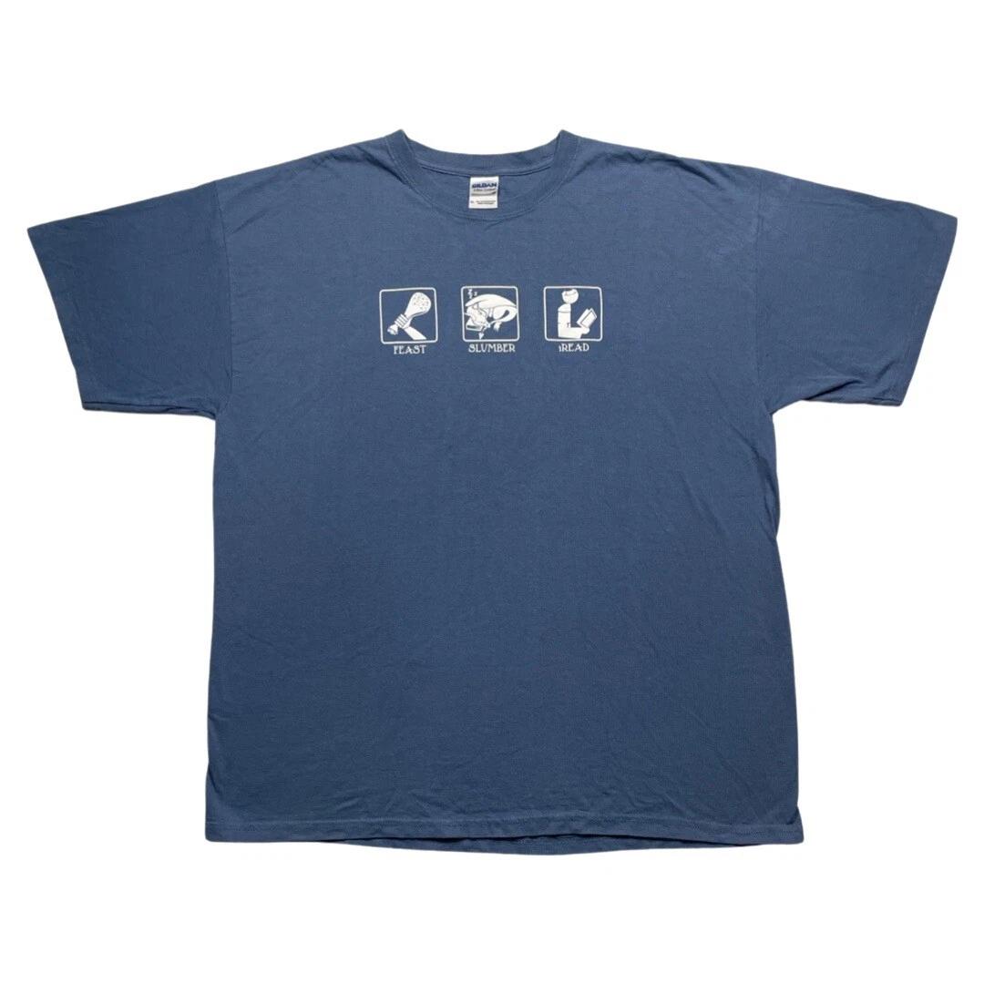 VTG Y2K Renaissance Festival Feast Slumber Read T-Shirt Sz XL 4XL