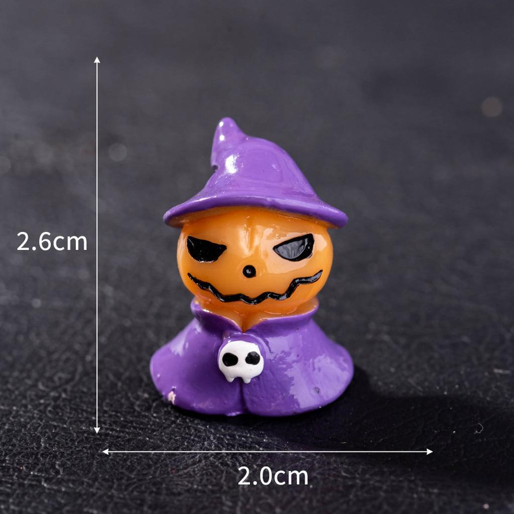 Resin Miniature Ornament Miniature Desktop Ornament Halloween Figurine Pvc Holiday Decorative Figurine For Indoor Decoration