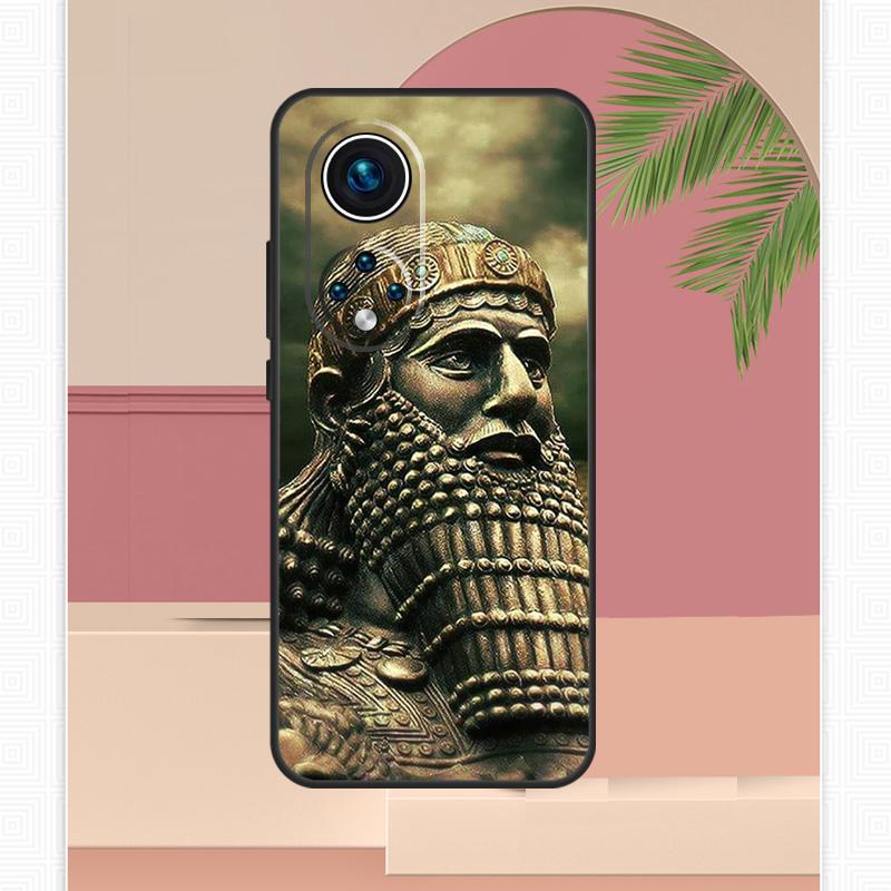 

Assyrian Lamassu Winged Bull Case For Honor Magic 5 6 7 8 Pro Honor 400 Lite 200 X9c X9b X9a X8b X8a X8c 50 70 90 Cover Honor X9d