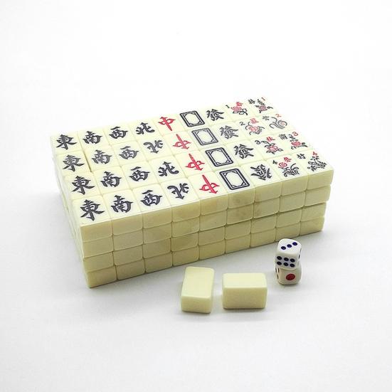 1 Set Mini Mahjong Leicht Tragbar Mini Mahjong Spielset Klassisch
