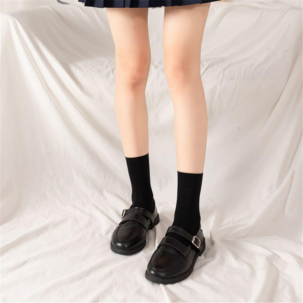 JK Girls Opaque Sexy Elastic Thigh High Stockings Over Knee Socks Women Long Socks