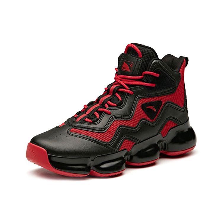 Anta Yukun 2 High-Top Basketball Shoes Men Sneakers Black Red 91941182-3