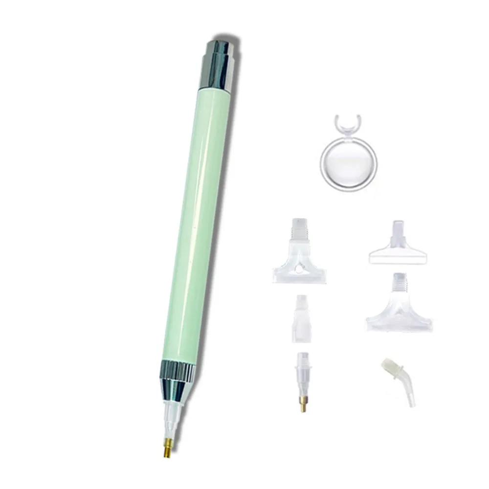 DIY Diamond Painting Luminous Point Diamond Pen Tool Set Colorful Multi-diamond Threaded Pen Tip Magnifying Glass Combination