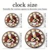 High-Quality Vintage Italian High-Quality Chef High-Quality Cooking High-Quality Pattern High-Quality Wooden High-Quality Wall High-Quality Clock
