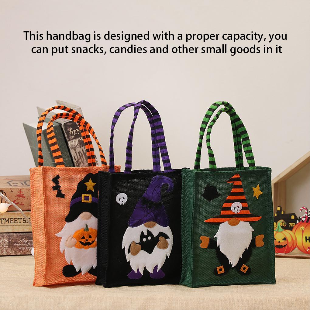 Halloween Gifts Bag Party Art Atmospheres Adults Snack Handbag Decorative Pack Non-woven Fabric Packaging Sack Supply