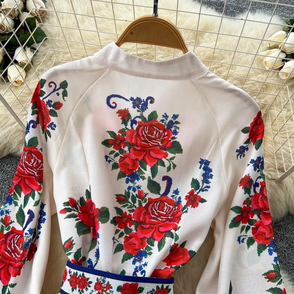 Elegantní Nádherné Květinové Večerní Šaty Dámské Jednoradové Tištěné Dlouhé Společenské Šaty Dámské Ležérní Elegantní Festivalové Oblečení Nové