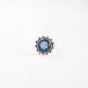 London Blue Topaz Gemstone 925 Sterling Silver Jewelry Statement Ring For Women RR-7-9
