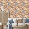 Beige and gold ink wallpaper for living room and bedroom 50x1000