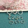 Edelstahl offener Nasenring-Set mit Zirkonia Ohrringen und Nasenpiercing Zubehör