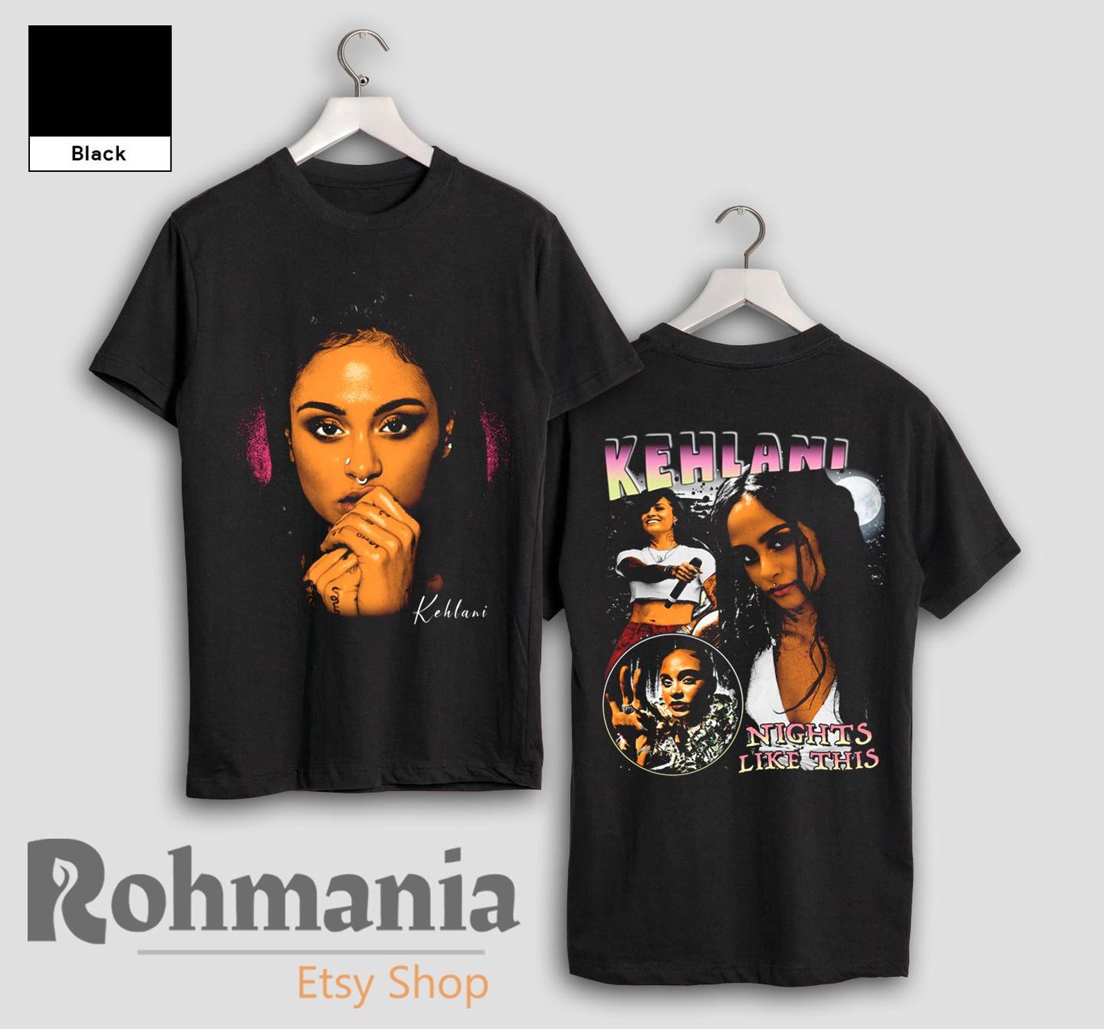 Kehlani T-Shirt, Retro R&B Hip Hop Music Merch T-Shirt S