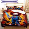 3pcs Chucky1 Pattern Bedding Set Duvet Cover Set Includes Duvet Cover &pillowcases, Perfect All Season Bedroom Decoration & Gift
